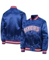 Mitchell & Ness Big Boys And Girls  Royal Philadelphia 76ers Hardwood Classics Satin Raglan Full-snap In Royal