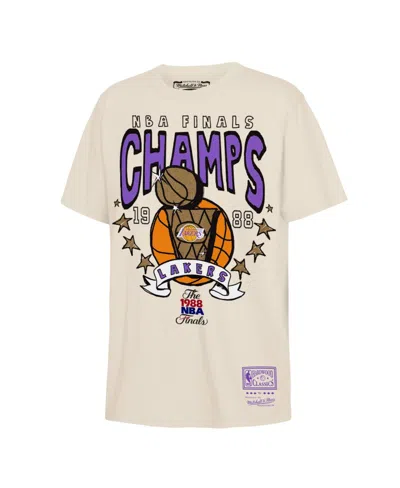 Mitchell & Ness Kids' Big Boys And Girls Mitchell Ness Natural Los Angeles Lakers 1988 Nba Finals Champions Hardwood Class In Neutral