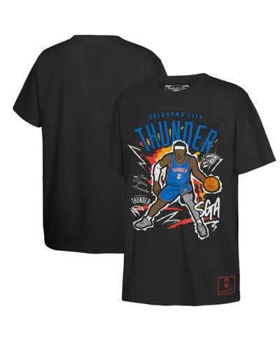 Mitchell & Ness Kids' Big Boys And Girls Mitchell Ness Shai Gilgeous-alexander Black Oklahoma City Thunder Chalked Up Play
