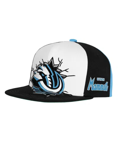 Mitchell & Ness Kids' Big Boys And Girls Navy Utah Mammoth Mascot Snapback Hat In Black