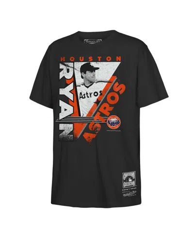 Mitchell & Ness Kids' Big Boys And Girls Nolan Ryan Black Houston Astros In The Zone Player Graphic T-shirt