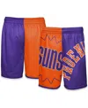 Mitchell & Ness Big Boys And Girls Orange/purple Phoenix Suns Hardwood Classics Big Face 5.0 Shorts In Blue