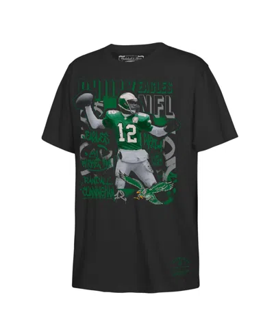 Mitchell & Ness Kids' Big Boys And Girls Randall Cunningham Black Philadelphia Eagles Star Player T-shirt