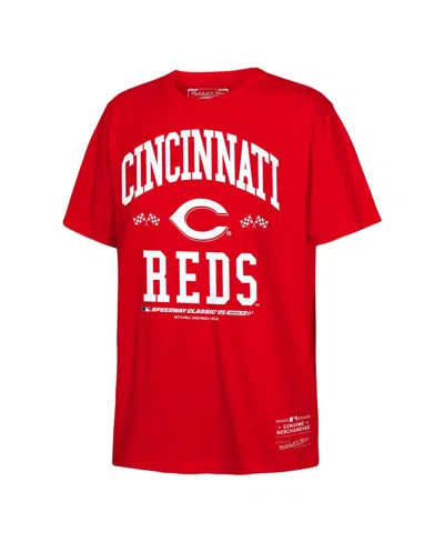 Mitchell & Ness Kids' Big Boys And Girls Red Cincinnati Reds 2025 Speedway Classic T-shirt