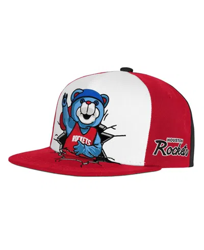 Mitchell & Ness Kids' Big Boys And Girls Red Houston Rockets Mascot Snapback Hat
