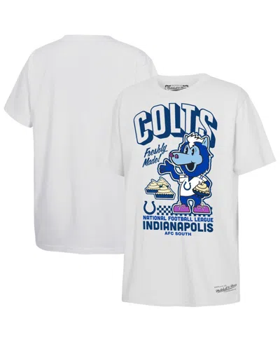 Mitchell & Ness Kids' Youth   White Indianapolis Colts Blue Pie Day T-shirt