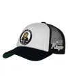 Mitchell & Ness Big Boys And Girls White Los Angeles Kings Mascot Adjustable Trucker Hat In Black