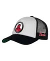 Mitchell & Ness Big Boys And Girls White New Jersey Devils Mascot Adjustable Trucker Hat In Brown