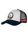 Mitchell & Ness Big Boys And Girls White Washington Capitals Mascot Adjustable Trucker Hat In Black