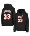 Mitchell & Ness Big Boys  Alonzo Mourning Black Miami Heat Hardwood Classics Name And Number Pullover In Black