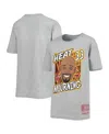 Mitchell & Ness Big Boys  Alonzo Mourning Heathered Gray Miami Heat Hardwood Classics King Of The Cou In Heathered Gray