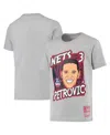 Mitchell & Ness Big Boys  Drazen Petrovic Heathered Gray New Jersey Nets Hardwood Classics King Of Th In Heathered Gray