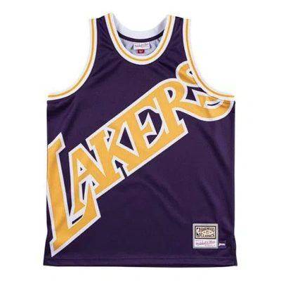 Mitchell & Ness Bigh Face Jersey 'los Angeles Lakers' In Purple