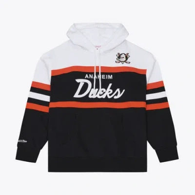 Mitchell & Ness Black Anaheim Ducks Head Coach Hoodie