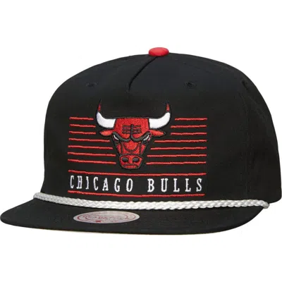 Mitchell & Ness Black Chicago Bulls Ascend Deadstock Snapback Hat