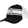 Mitchell & Ness Black Chicago White Sox Sideline Trucker Adjustable Hat In Pattern