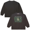 Mitchell & Ness Black Green Bay Packers Downtown Crew Vintage Logo Sweatshirt In Black