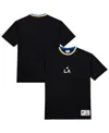 Mitchell & Ness Black La Galaxy Playmaker T-shirt In Black