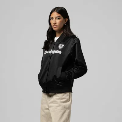Mitchell & Ness Black Las Vegas Raiders Full-snap Satin Jacket