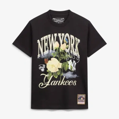 Mitchell & Ness Black New York Yankees Cooperstown Floral T-shirt