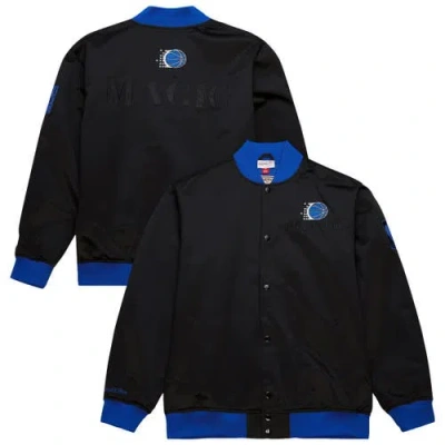 Mitchell & Ness Black Orlando Magic Hardwood Classics Team Og 3.0 Lightweight Satin Full-snap Jacket