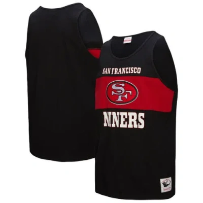 Mitchell & Ness Black San Francisco 49ers Retro Colorblock Tank Top