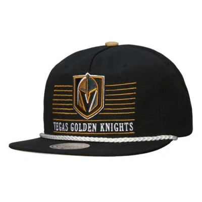 Mitchell & Ness Black Vegas Golden Knights Ascend Deadstock Snapback Hat