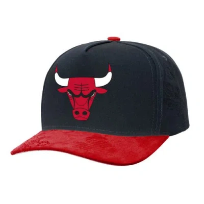 Mitchell & Ness Black/red Chicago Bulls May Flowers Adjustable Hat