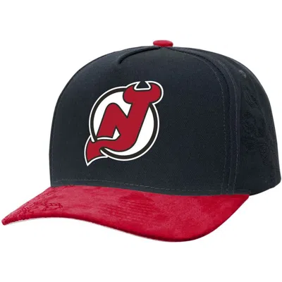 Mitchell & Ness Black/red New Jersey Devils May Flowers Pro Crown Adjustable Hat