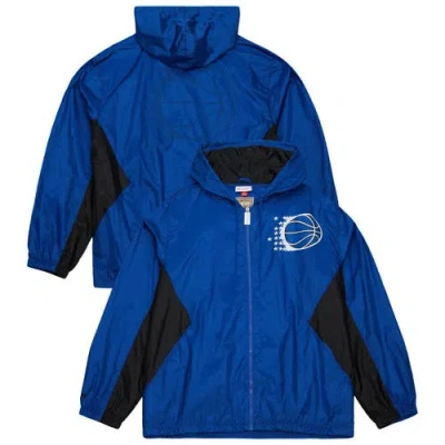 Mitchell & Ness Blue Orlando Magic Playmaker Full-zip Hooded Windbreaker Jacket