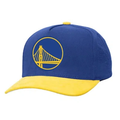 Mitchell & Ness Blue/gold Golden State Warriors May Flowers Adjustable Hat