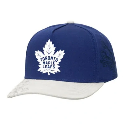 Mitchell & Ness Blue/gray Toronto Maple Leafs May Flowers Pro Crown Adjustable Hat