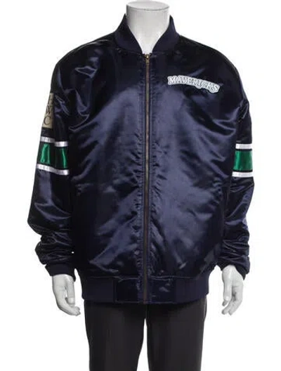 Pre-owned Mitchell & Ness Bomber Jacket In Blue