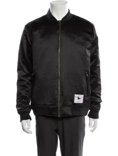 Pre-owned Mitchell & Ness Bomber Jacket W/ Tags In Black