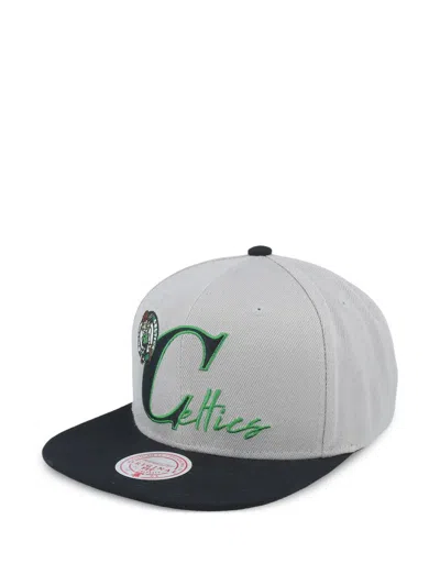 Mitchell & Ness Boston Celtics Baseball Cap In Gray