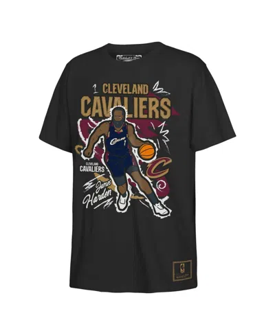 Mitchell & Ness Kids' Boys' 4-20 Cleveland Cavaliers Screen-print Short-sleeve Crewneck T-shirt In Blue