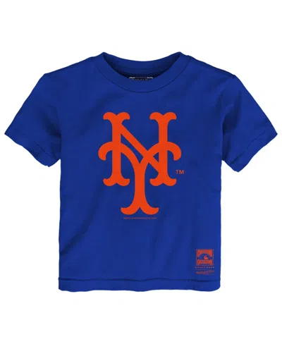 Mitchell & Ness Babies' Boys' And Girls' 2t-5t New York Mets Retro Classic-fit T-shirt In Blue