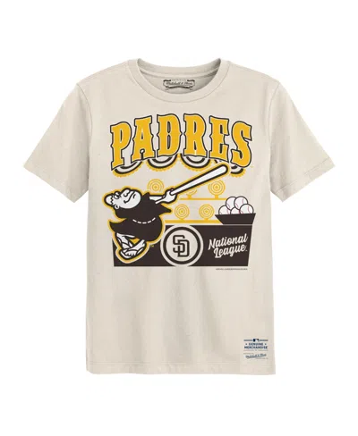 Mitchell & Ness Kids' Boys' And Girls' 2t-5t San Diego Padres Step Back Up Crewneck T-shirt In Gray