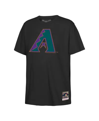 Mitchell & Ness Kids' Boys' And Girls' Arizona Diamondbacks Retro Logo T-shirt In Black