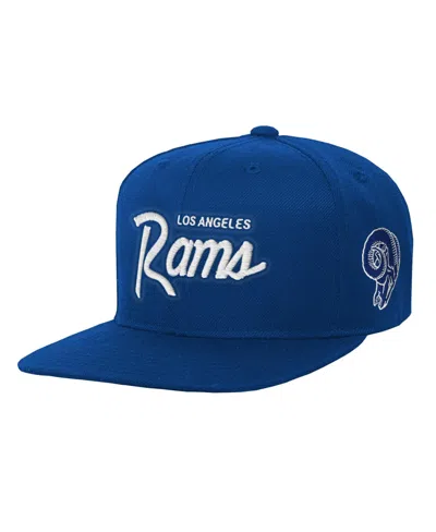 Mitchell & Ness Kids' Boys' And Girls' Head Coach Flat Brim Snapback Hat In Blue