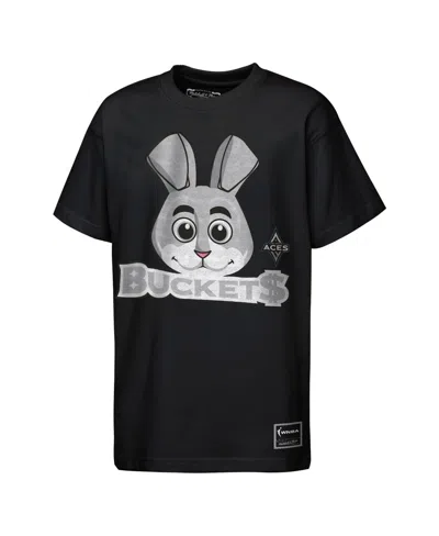 Mitchell & Ness Kids' Boys' And Girls' Las Vegas Aces Mascot Big Face Heavyweight T-shirt In Black