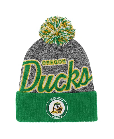 Mitchell & Ness Kids' Boys And Girls Oregon Ducks Mascot Cuffed Knit Beanie In Green
