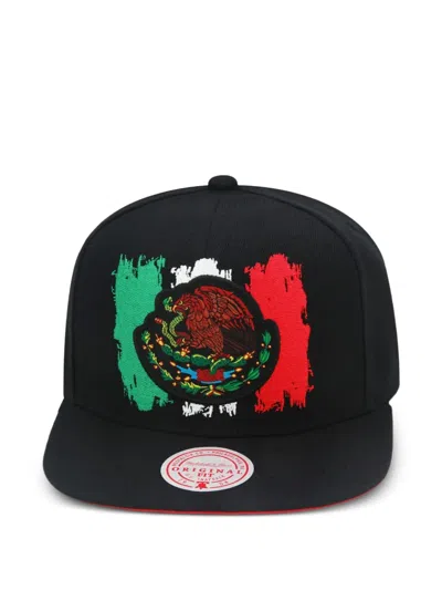 Mitchell & Ness Branded Eagle Cap In Black