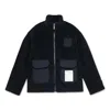 Mitchell & Ness Branded Sherpa Fleece Jacket 'black'
