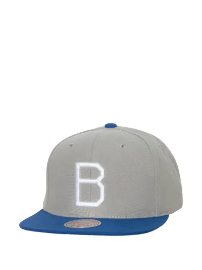 Mitchell & Ness Brooklyn Dodgers Baseball Cap In Gray