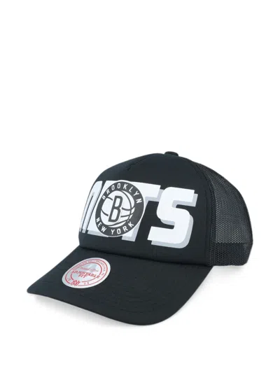 Mitchell & Ness Brooklyn Nets Billboard Cap In Black