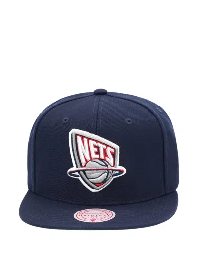 Mitchell & Ness Brooklyn Nets Hardwood Classics Team Ground 2.0 Cap In Blue
