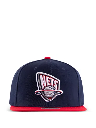 Mitchell & Ness Brooklyn Nets Two-tone Snapback Cap In Blue