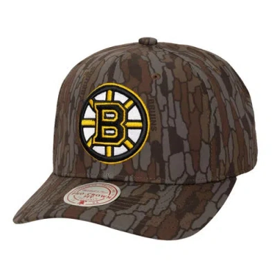 Mitchell & Ness Camo Boston Bruins Hidden Camo Pro Crown Adjustable Hat