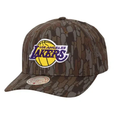 Mitchell & Ness Camo Los Angeles Lakers Hidden Pro-crown Adjustable Hat